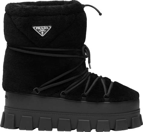 prada snow boots men|prada shearling boots.